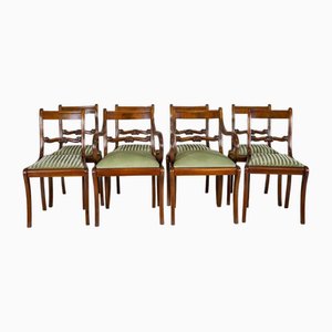 Biedermeier Style Mahogany Chairs & Armchairs, Early 20th Century, Set of 8-CYY-2032312