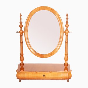 Biedermeier Table Mirror in Cherry Tree, 1860s-WHY-1768445