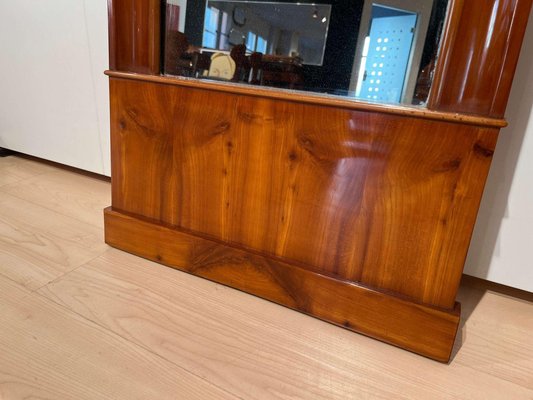 Biedermeier Wall Mirror in Cherrywood Veneer, South Germany, 1830s-NNB-1451671