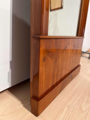 Biedermeier Wall Mirror in Cherrywood Veneer, South Germany, 1830s-NNB-1451671