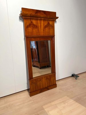 Biedermeier Wall Mirror in Cherrywood Veneer, South Germany, 1830s-NNB-1451671