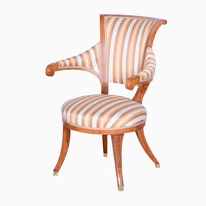 Biedermeier Walnut Armchair by Josef Danhauser, 1820s-WHY-1734175