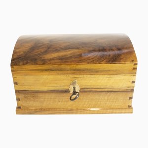 Biedermeier Walnut Miniature Blanket Chest-WFJ-1162108