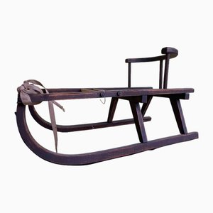 Biedermeier Wooden Children's Snow Sledge-PXE-2019636