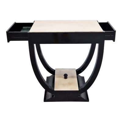 Bifacceral Support Table with Two Side Drawers, 1980s-BEW-1789833