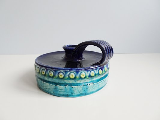 Big Ceramic Candle Holder in the Style of Bitossi, 1960s-BLG-1140270