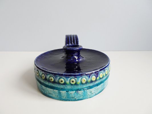 Big Ceramic Candle Holder in the Style of Bitossi, 1960s-BLG-1140270