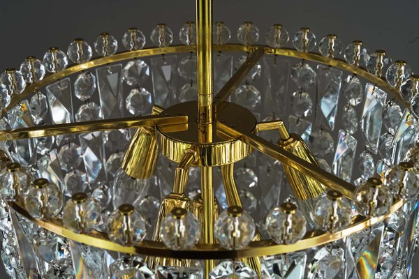 Big Crystal Chandelier from Bakalowits & Söhne, Vienna, 1950s-SPD-1066652