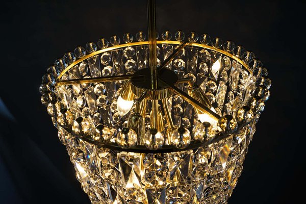 Big Crystal Chandelier from Bakalowits & Söhne, Vienna, 1950s-SPD-1066652