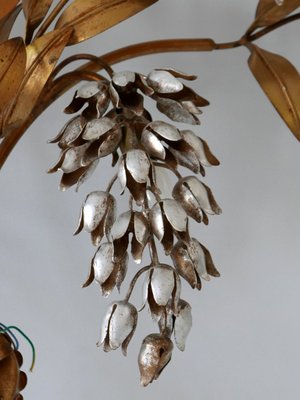 Big German Pioggia Doro Gilt Metal Wall Lamp by Hans Kögl, 1970s-WPT-1183124