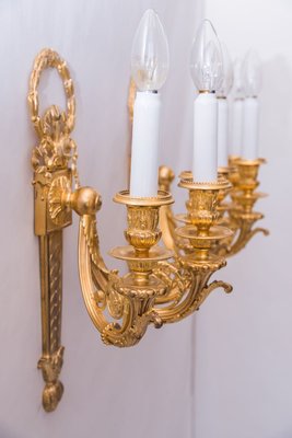 Big Gilded Sconces, 1890s, Set of 2-SPD-803259