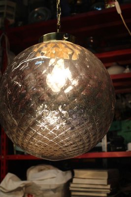 Big Grey Ball Murano Chandelier from Venini, 1960s-EH-1278156