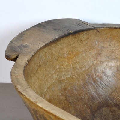 Big Handmade Hungarian Wooden Dough Bowl, Early 1900s-IW-931751