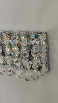 Big Nickel-Plated Wall Lamp from Bakalowits & Söhne, 1950s-SPD-1130954