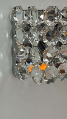 Big Nickel-Plated Wall Lamp from Bakalowits & Söhne, 1950s-SPD-1130954