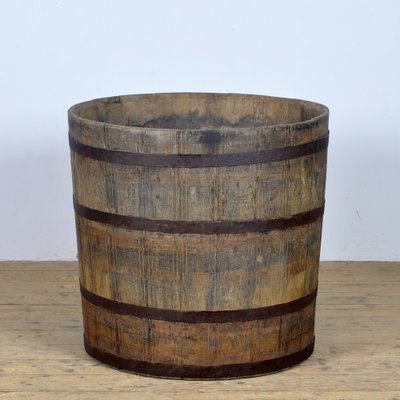 Big Oak Barrelled Planter, 1900s-IW-1760110