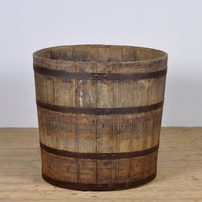 Big Oak Barrelled Planter, 1900s-IW-1760110