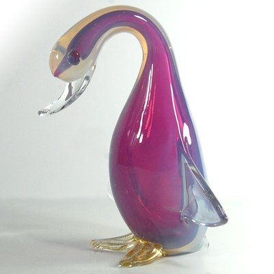 Big Opalescent Glass Duck from Archimede Seguso, 1960s-GIW-1793633