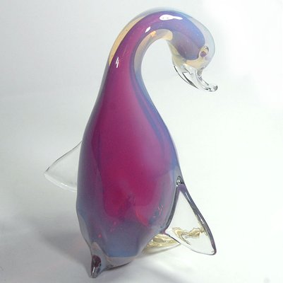 Big Opalescent Glass Duck from Archimede Seguso, 1960s-GIW-1793633