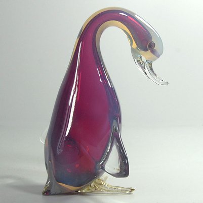 Big Opalescent Glass Duck from Archimede Seguso, 1960s-GIW-1793633