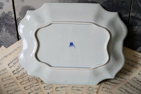 Big Vintage Gien France Tureen with Underplate-DVX-1255492