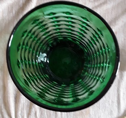 Big Vintage Green Glass Vase, 1970s-HOI-1248904