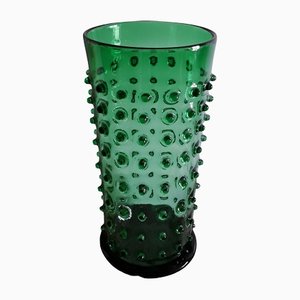 Big Vintage Green Glass Vase, 1970s-HOI-1248904