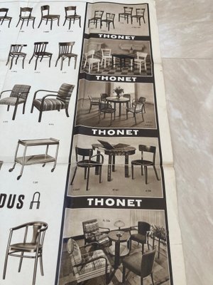 Big Vintage Thonet Furniture Poster, 1920s-TZ-1179547