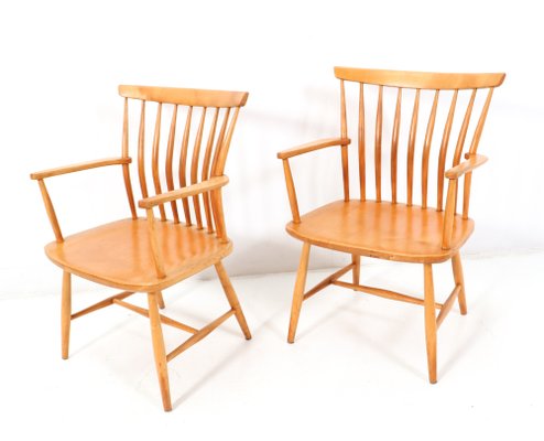 Birch Armchairs by Bengt Åkerblom & Gunnar Eklöf, 1950s, Set of 2-MY-1444859