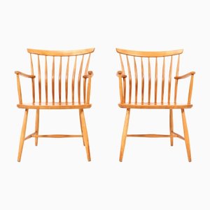 Birch Armchairs by Bengt Åkerblom & Gunnar Eklöf, 1950s, Set of 2-MY-1444859