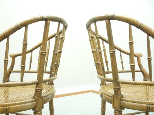 Birch Armchairs by Maison Jansen, 1960s, Set of 2-UG-1169566