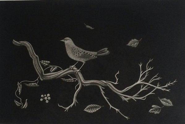 Bird on Roots Lithograph by Kiyoshi Hasegawa, 1960-KHH-541928