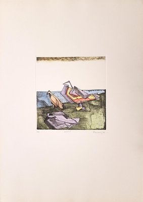 Birds - Original Etching by Adam Moussa - 1973 1973-ZCI-755639