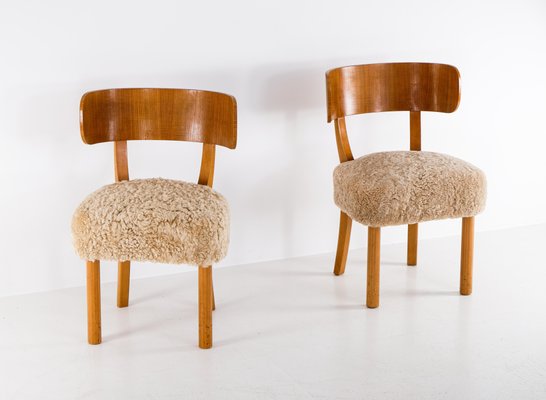 Birka Chairs attributed to Nordic Company by Axel-Einar Hjorth for Nordiska Kompaniet, 1930s, Set of 2-QU-1759791