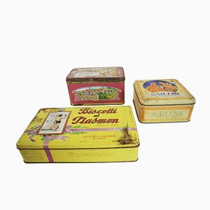 Biscuit Tins, 1960s, Set of 3-KNM-941705