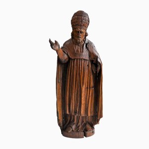 Bishop, 17th Century, Oak Sculpture-KHH-1362895