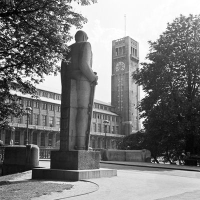 Bismarck Monument View to Deutsches Museum, Munich Germany, 1937-DYV-988717