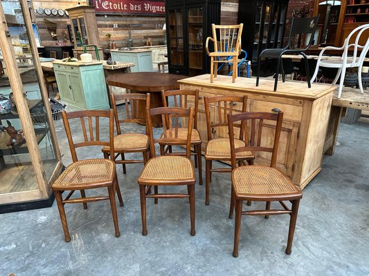 Bistro Chairs, 1920s, Set of 6-WSZ-2036466