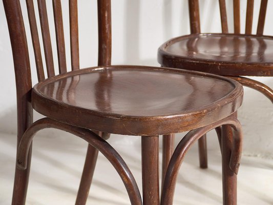 Bistro Dining Chairs from Thonet, 1940, Set of 4-ZNJ-2035308