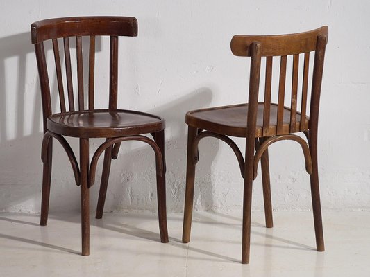 Bistro Dining Chairs from Thonet, 1940, Set of 4-ZNJ-2035308