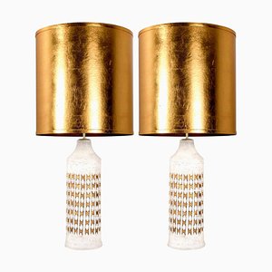 Bitossi Lamps for Bergboms with Custom Made Shades by Rene Houben, Set of 2-VDW-991423