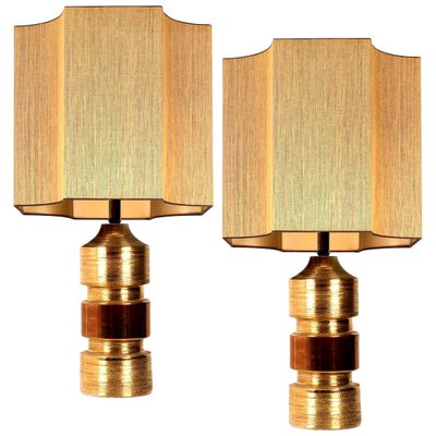 Bitossi Lamps from Bergboms with Custom Made Shades by Rene Houben, Set of 2-VDW-988125