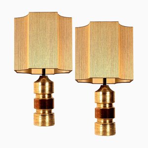 Bitossi Lamps from Bergboms with Custom Made Shades by Rene Houben, Set of 2-VDW-988125