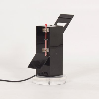 Black Acrylic Glass Table Lamp, 1980s-ZT-1146075