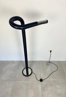 Black Adjustable Tubular Floor Lamp, Italy, 1970s-LYQ-1171540