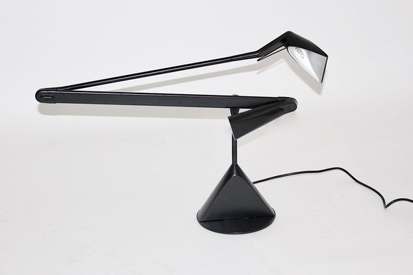 Black Aluminum Zelig Table Lamp by Walter A. Monici for Lumina, 1980s-NB-627266