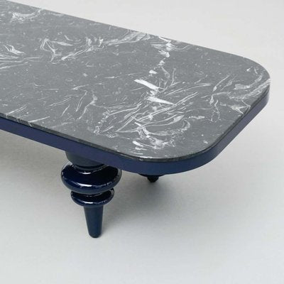 Black and Blue Marble Multileg Low Table by Jaime Hayon attributed to Bd Barcelona, 2016-WM-1385041