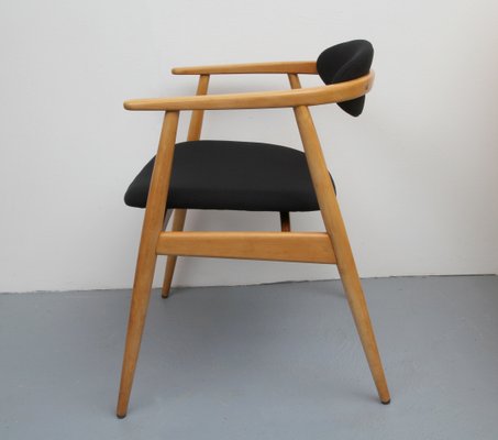 Black and Light Beech Armchair, 1960s-PF-906312