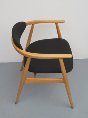 Black and Light Beech Armchair, 1960s-PF-906312