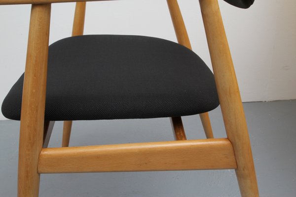 Black and Light Beech Armchair, 1960s-PF-906312